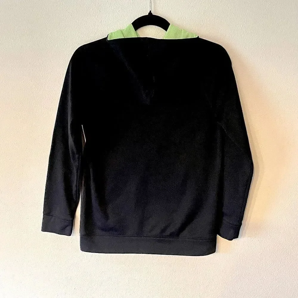 Youth Black & White (with Green Detail), Galaxy Hoodie. Size Large (12-14).